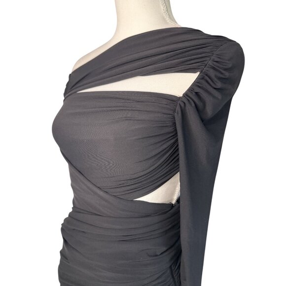 THE ATTICO Long Sleeve Top in Black 40 New Womens Cut outs Runway Blouse - Picture 8 of 16